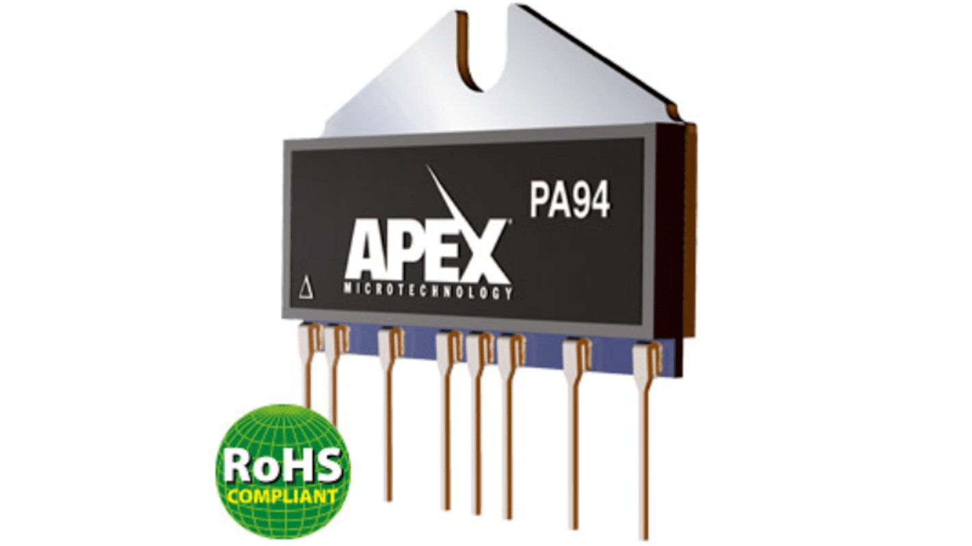 Apex Operationsverstärker THT SIP, biplor typ. ±300V, 8-Pin