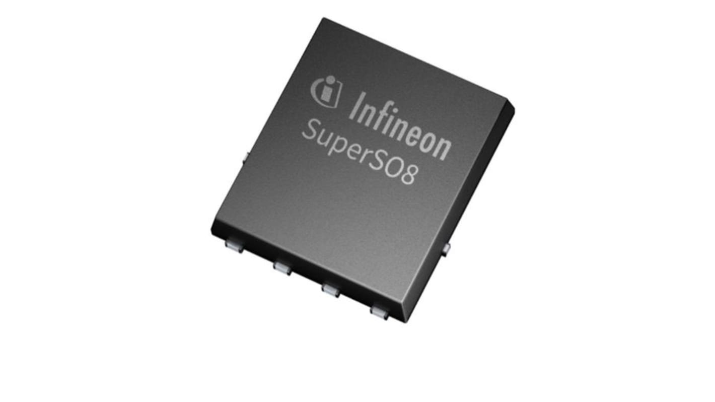 MOSFET Infineon, canale N, 10,2 mΩ, 80 A, TDSON, Montaggio superficiale