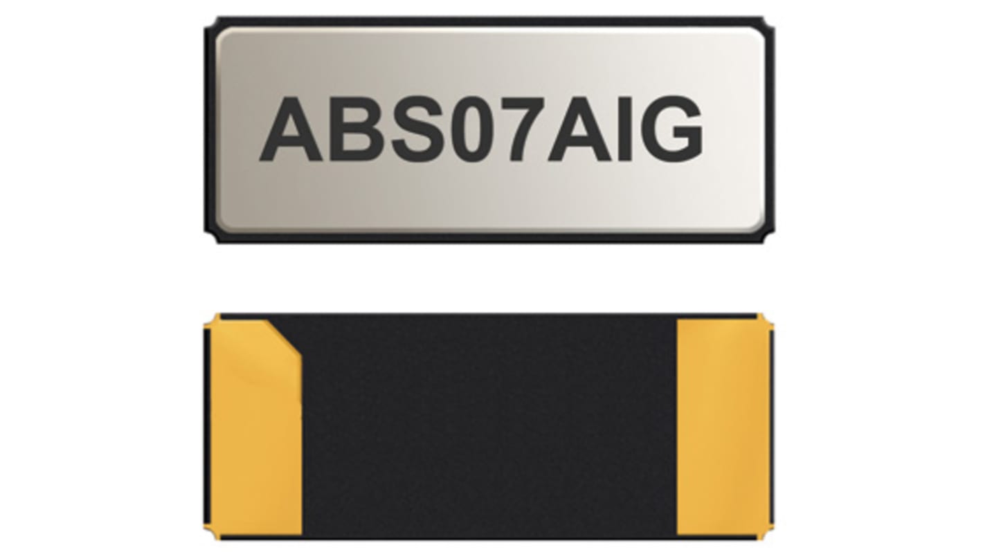 Abracon 32.768kHz Quarzmodul, Oberflächenmontage, ±20ppm, 9pF, B. 1.5mm, H. 0.9mm, L. 3.2mm, SMD, 2-Pin, AEC-Q200