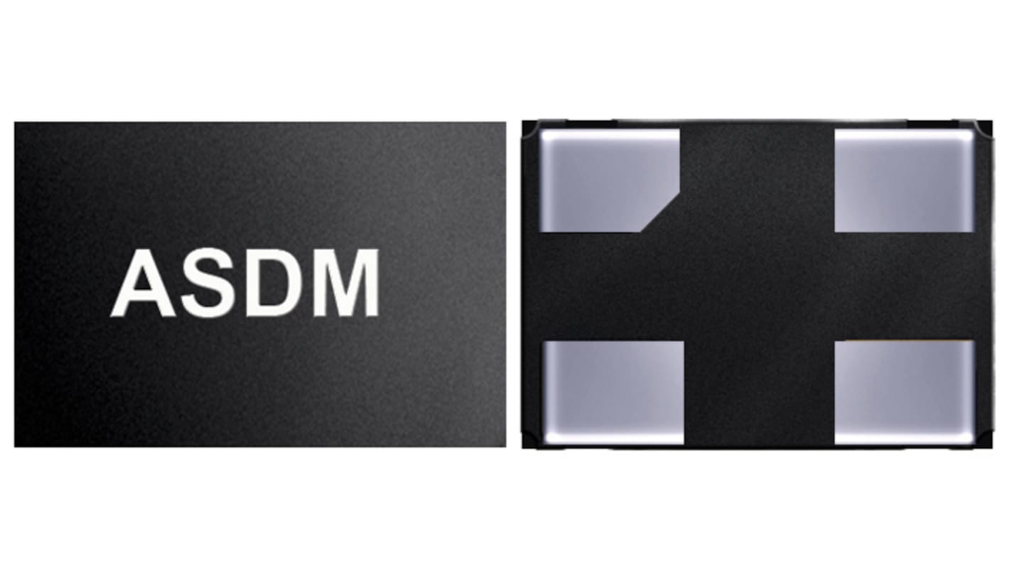 Abracon 25MHz MEMS Oscillator, 4-Pin QFN, ±50ppm, ASDM1-25.000MHZ-LC-T