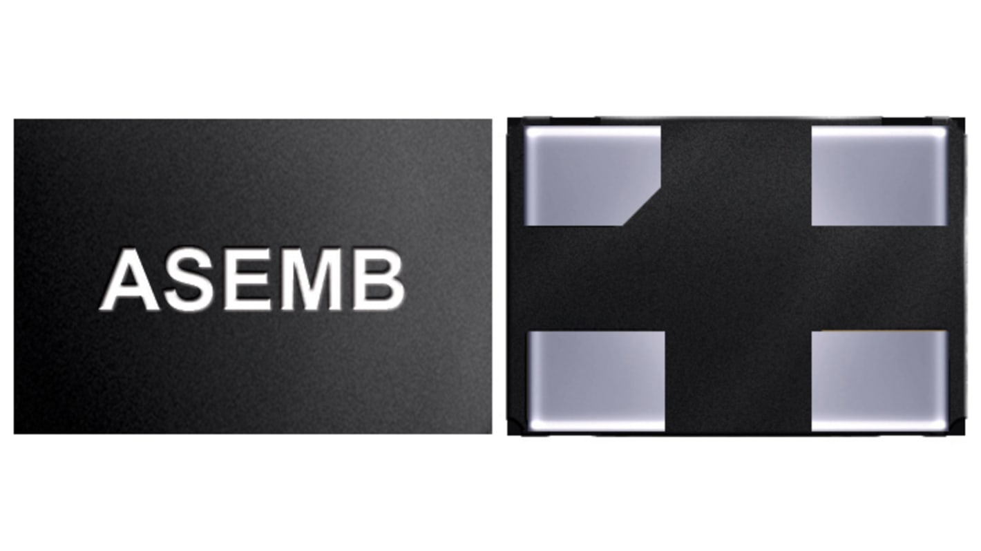 ASEMB-25.000MHZ-LC-T, Oscillator, 25MHz, 4 ben, QFN, 3.2 x 2.5 x 0.85mm