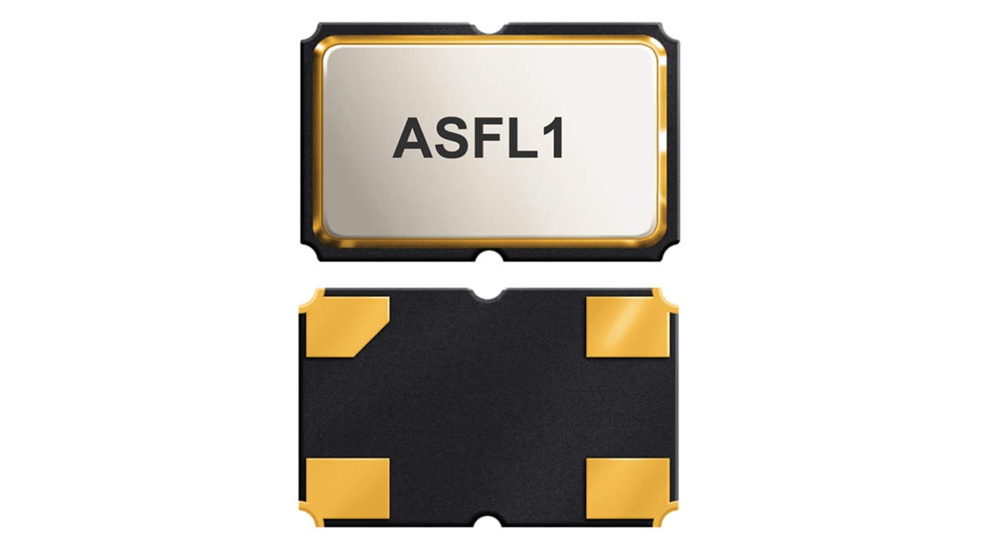 Oscillatore ASFL1-25.000MHZ-EC-T, 25MHz, ±50ppm HCMOS, TTL SMD, 4 Pin Clock