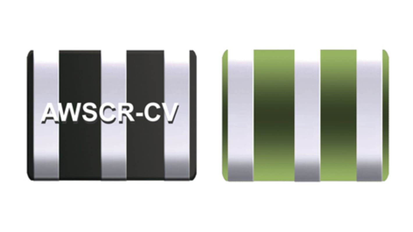 Résonateur céramique, 16MHz, AWSCR-16.00CV-T ±0,3%/Year, 22pF, 3.7 x 3.1 x 1mm, 3 broches