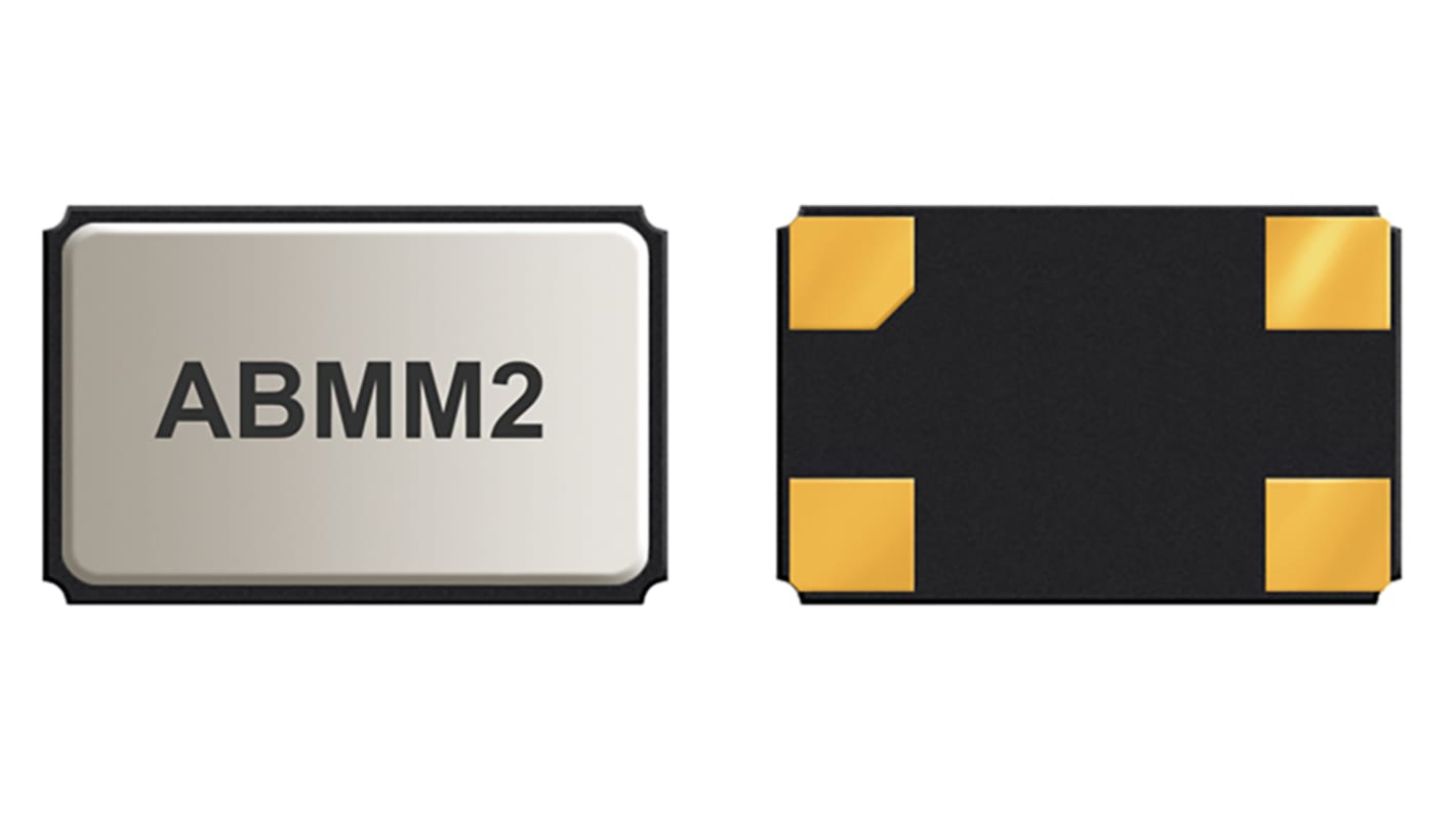 Abracon 16MHz Quarzmodul, Oberflächenmontage, ±30ppm, 10pF, B. 2.5mm, H. 1mm, L. 3.2mm, SMD, 4-Pin