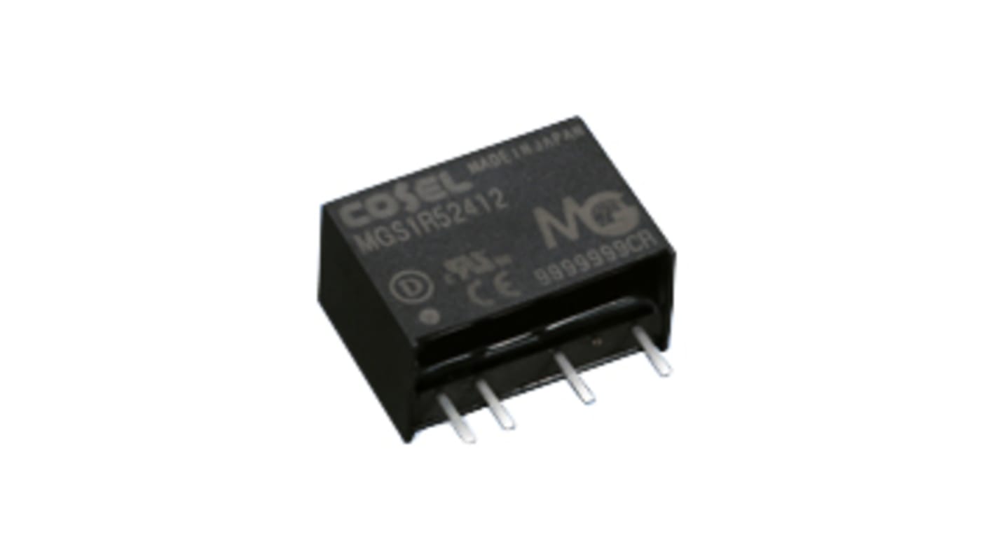 Cosel MGS DC-DC Converter, 3.3V dc/ 400mA Output, 4.5 → 9 V dc Input, 1.32W, PCB Mount, +85°C Max Temp -40°C Min