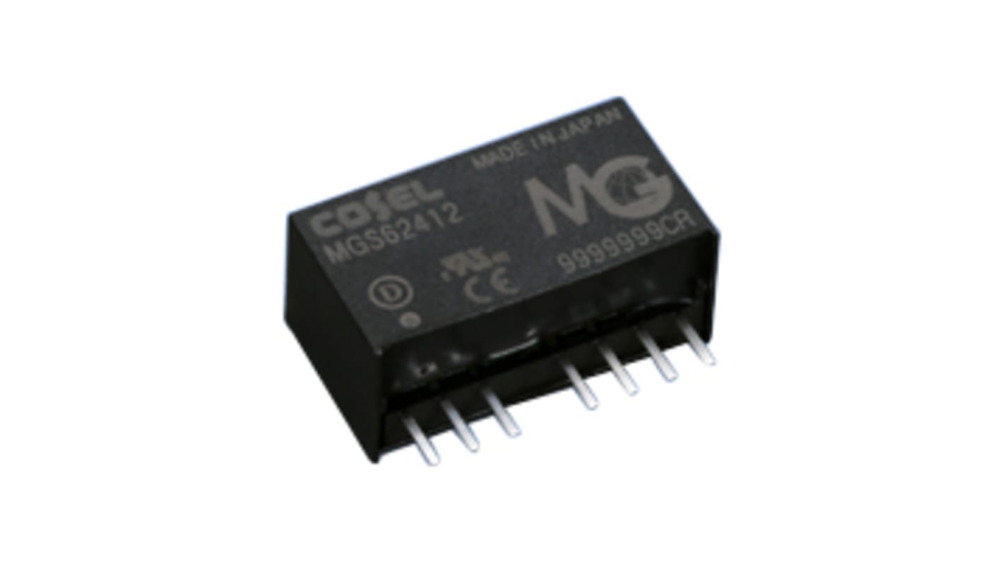 Cosel MGS DC-DC Converter, 12V dc/ 500mA Output, 36 → 76 V dc Input, 6W, PCB Mount, +85°C Max Temp -40°C Min Temp