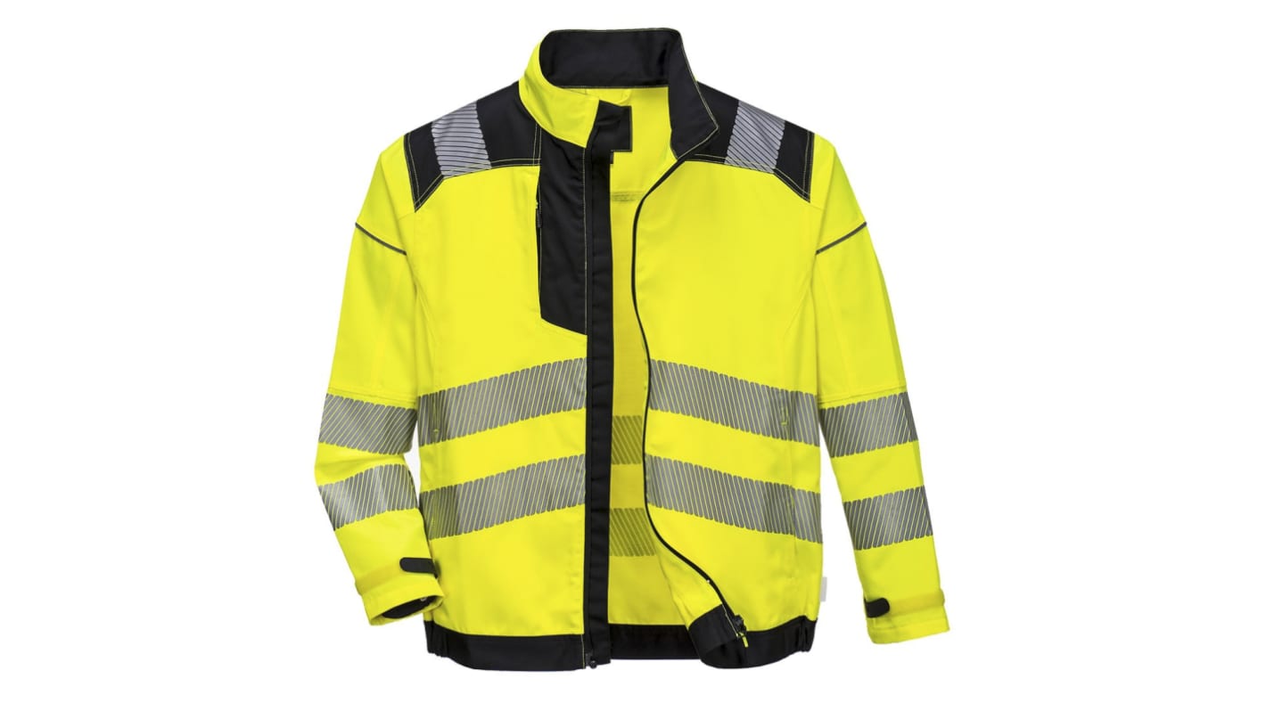 RS PRO Yellow Men Hi Vis Jacket, M