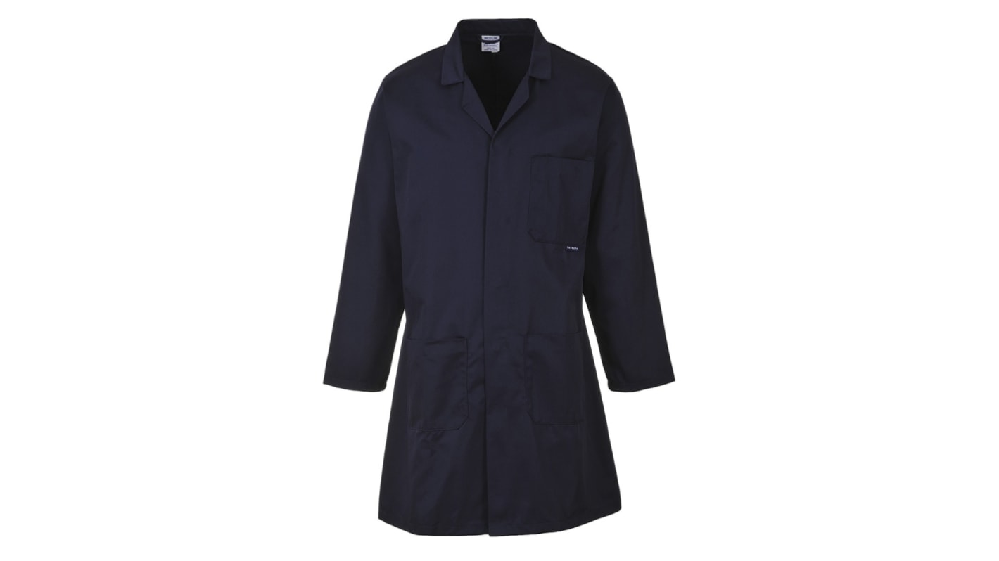 RS PRO Navy Men Reusable Lab Coat, XL