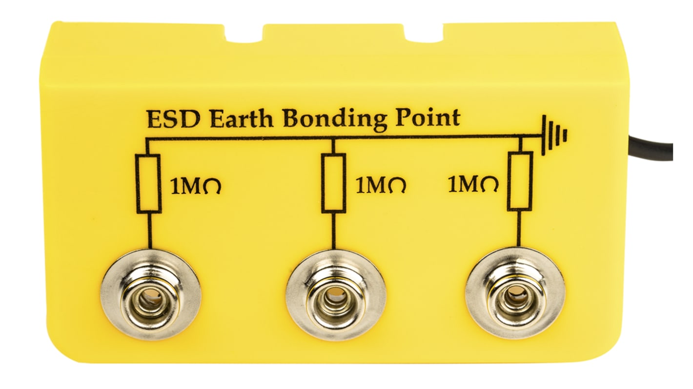 Punto de toma de tierra para rack para protección contra descargas electrostáticas