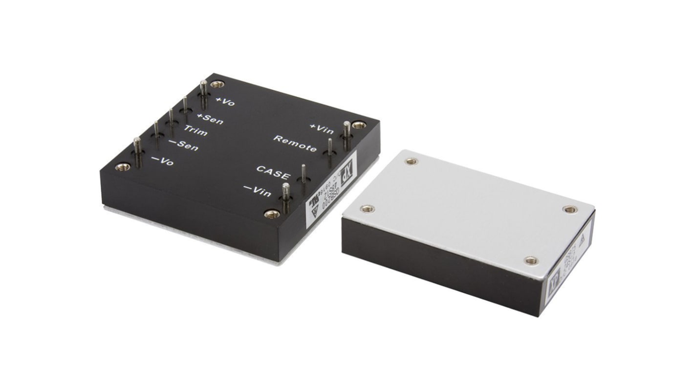 XP Power QSB75 DC-DC Converter, 24V dc/ 3.12A Output, 9 → 36 V dc Input, 75W, PCB Mount, +100°C Max Temp -40°C