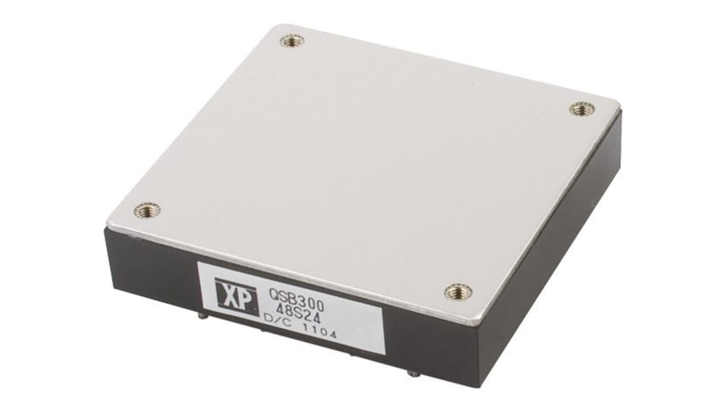 XP Power QSB300 DC-DC Converter, 48V dc/ 7.2A Output, 18 → 75 V dc Input, 300W, PCB Mount, +100°C Max Temp -40°C