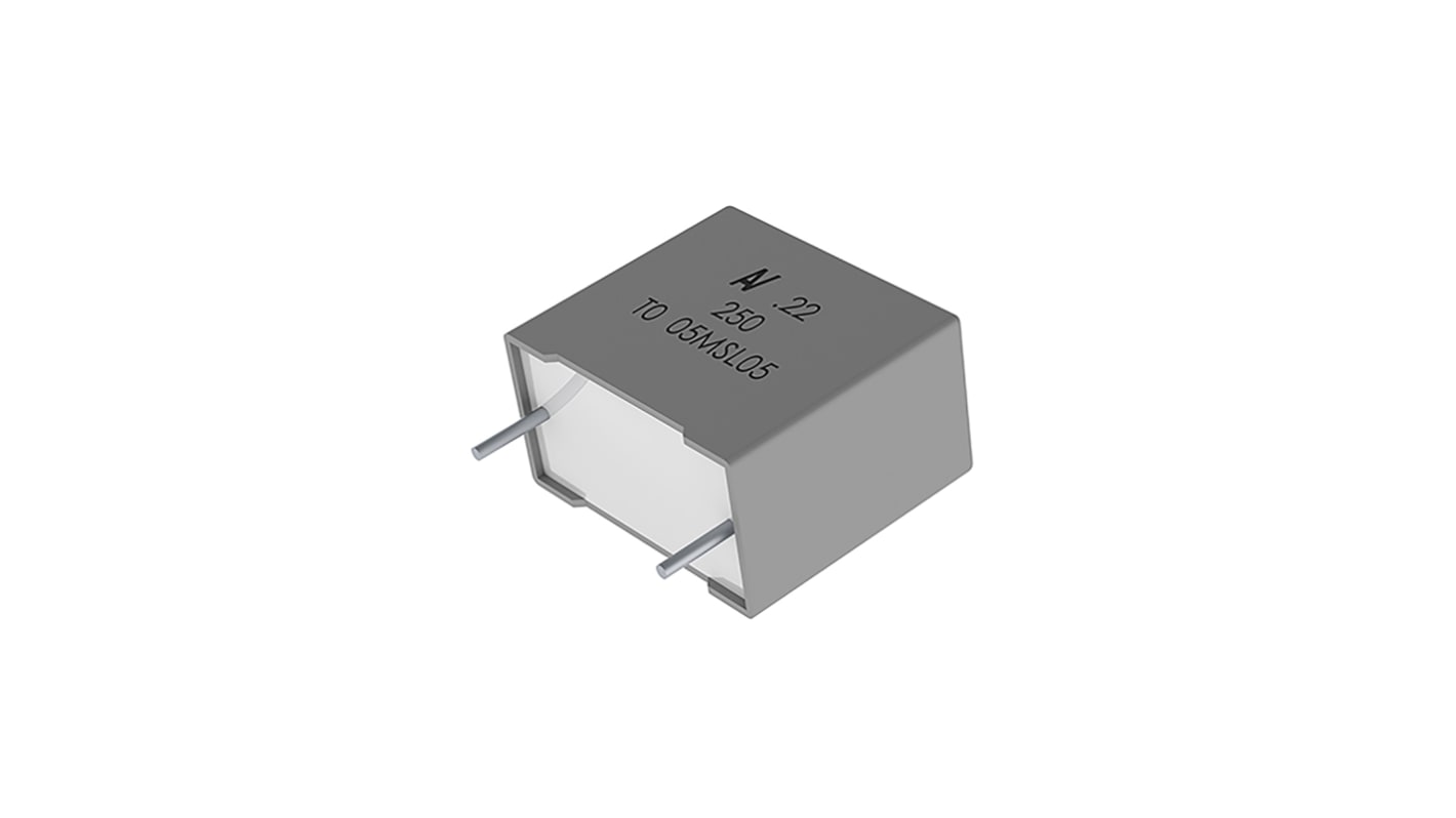 Condensador de película KEMET AEC-Q200, 330nF, ±10%, 220 V ac, 630 V dc, Montaje en orificio pasante