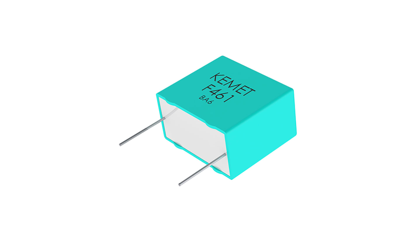 Condensador de película KEMET, 330nF, ±10%, 250 V ac, 560 V dc, Montaje en orificio pasante