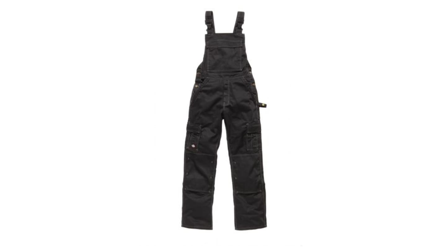 Dickies Black Bib & Brace, XXL