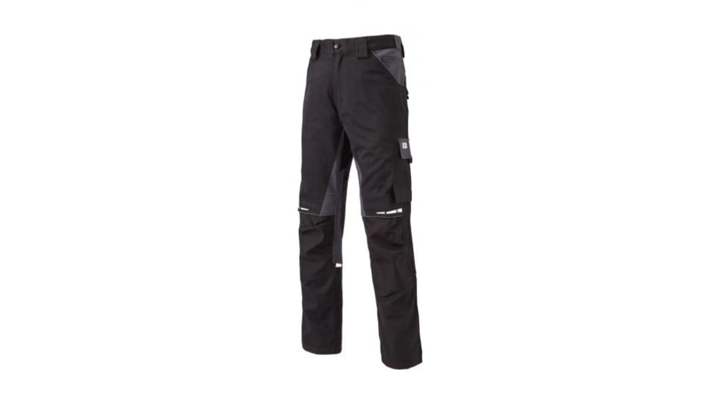 Dickies WD4901 Black/Grey Men's Work Trousers 36in, 88 ￫ 92cm Waist