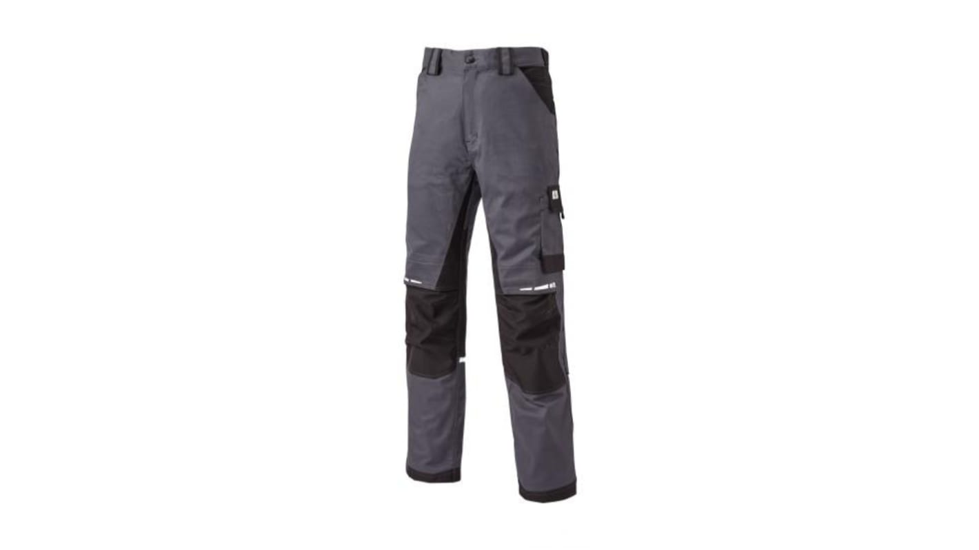 Dickies WD4901 Grey/Black Men's Work Trousers 36in, 88 ￫ 92cm Waist