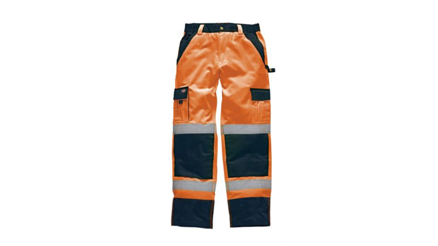 Dickies SA30035 Herren Warnschutz-Arbeitshose Orange, Größe 34Zoll x 31Zoll