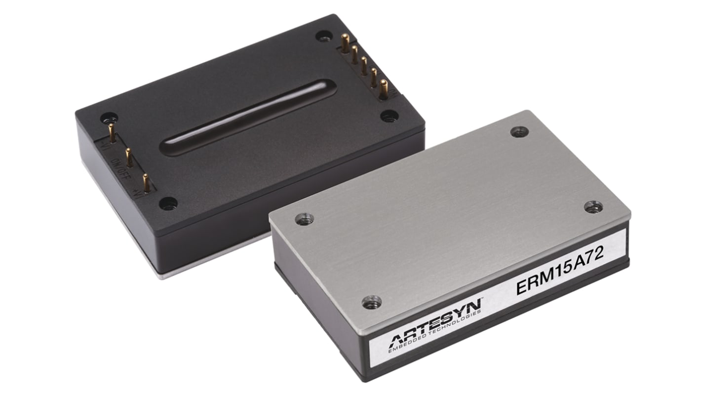 Artesyn Embedded Technologies ERM75, Vout: 12V dc 75W, Vin: 43 → 101 V dc DC-DC-konverter Jernbanegodkendt