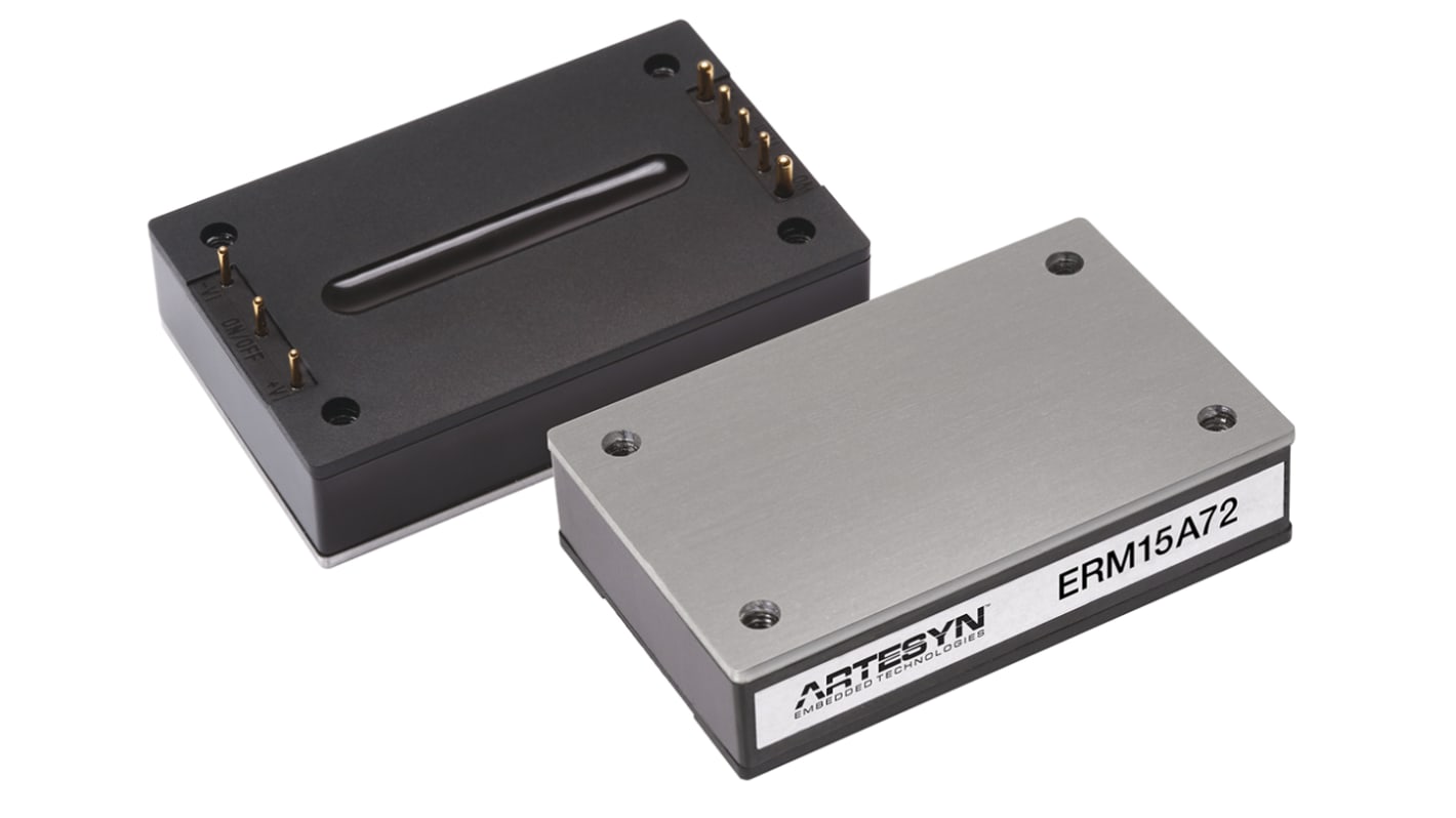 Artesyn Embedded Technologies ERM75, Vout: 24V dc 75W, Vin: 43 → 101 V dc DC-DC-konverter Jernbanegodkendt