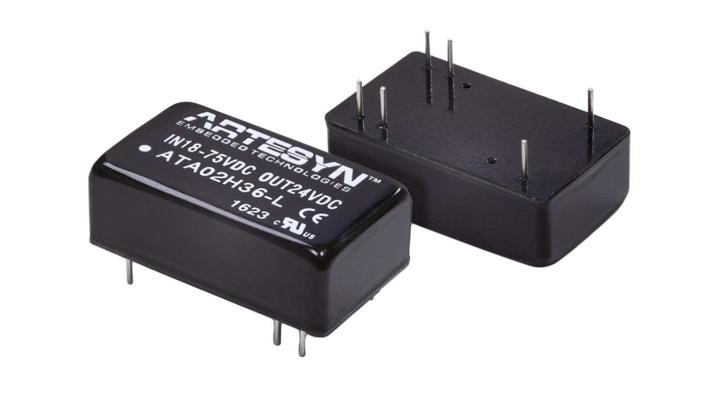 Artesyn Embedded Technologies ATA DC-DC Converter, 12V dc/ 665mA Output, 9 → 36 V dc Input, 8W, Through Hole,