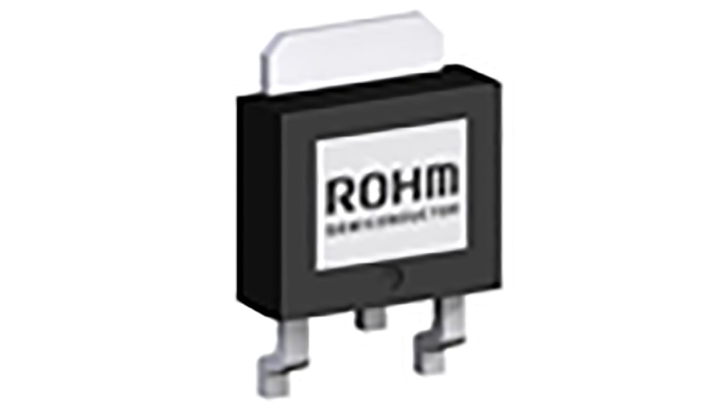 ROHM RD3H080SP RD3H080SPTL1 P-Kanal, SMD MOSFET 45 V / 8 A 15 W, 3-Pin DPAK (TO-252)