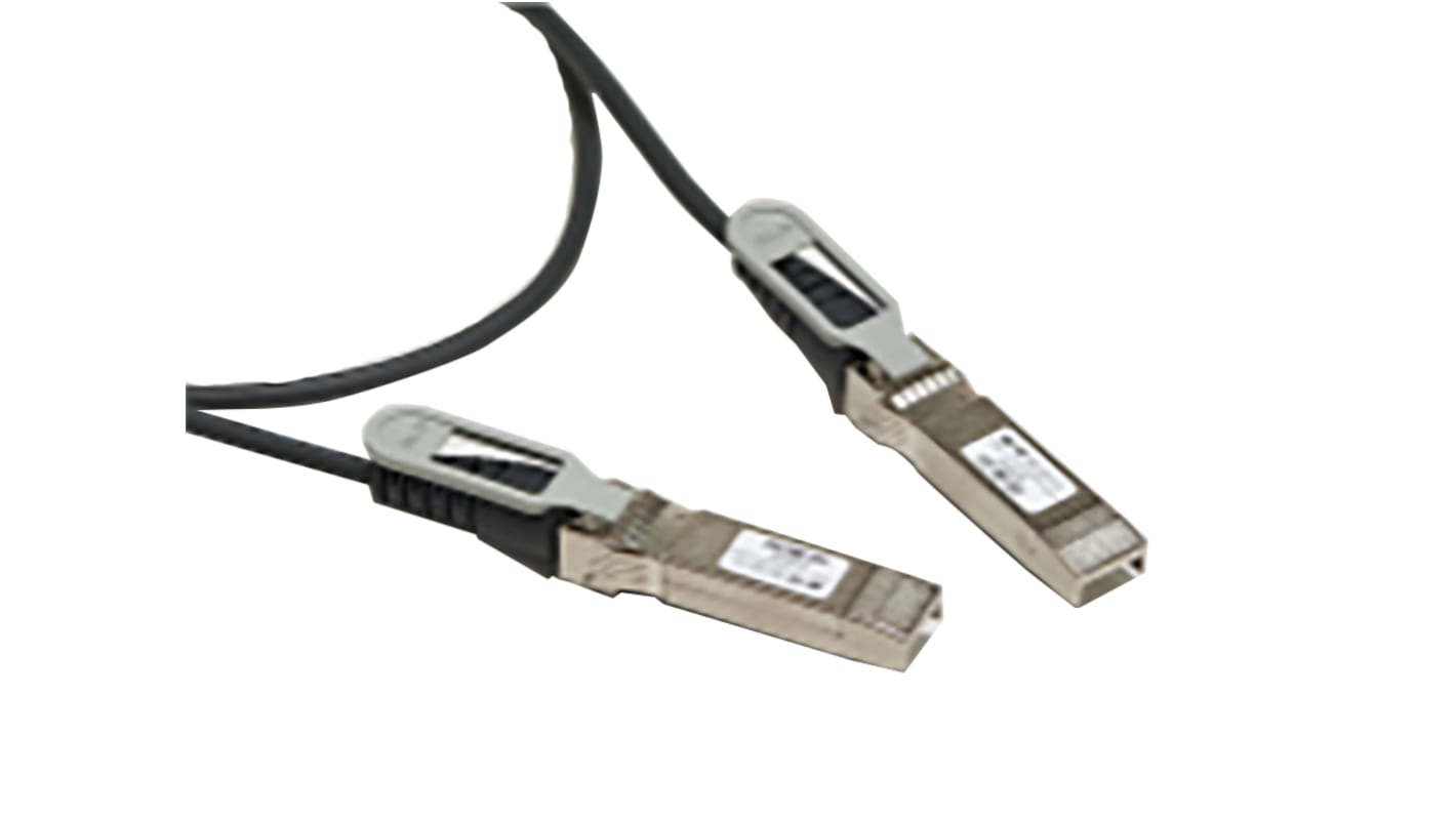 TE Connectivity Ethernet kábel, SFP28 - SFP28, 1m, Fekete