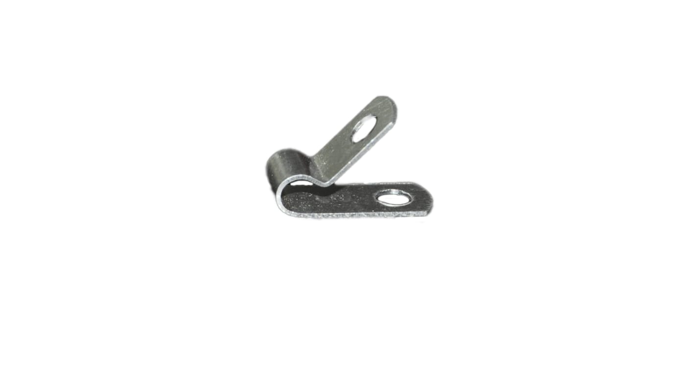 RS PRO Cable Tie, Cable Clamp x 9.5 mm, Silver Aluminium