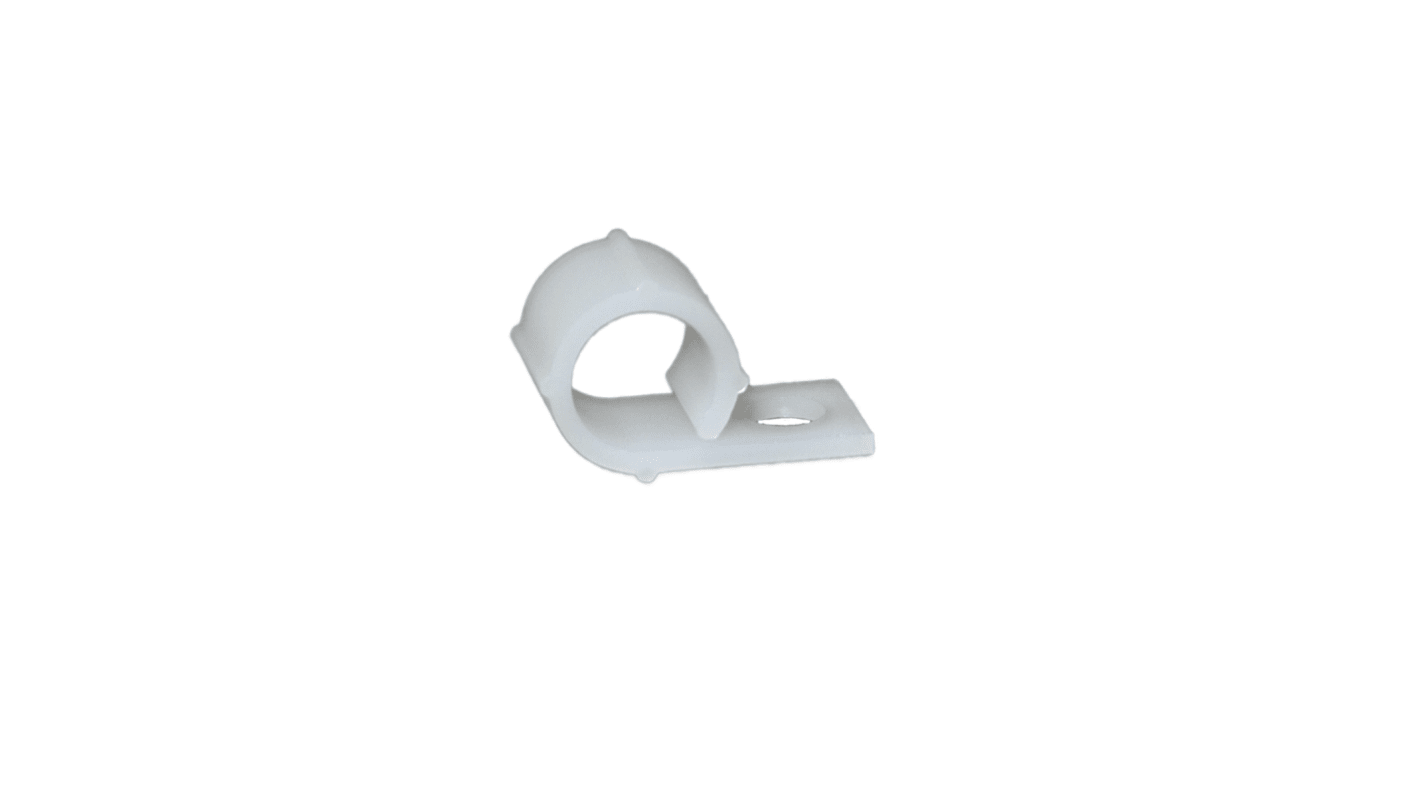 Clip serre-câbles RS PRO, Ø max 9.2mm en Nylon type Clip serre-câbles