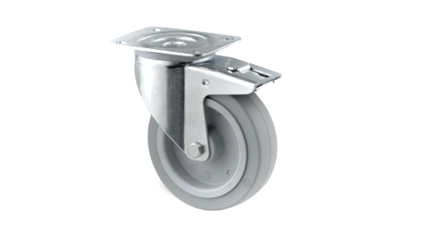 Tente Braked Swivel Castor Wheel, 300kg Capacity, 160mm Wheel