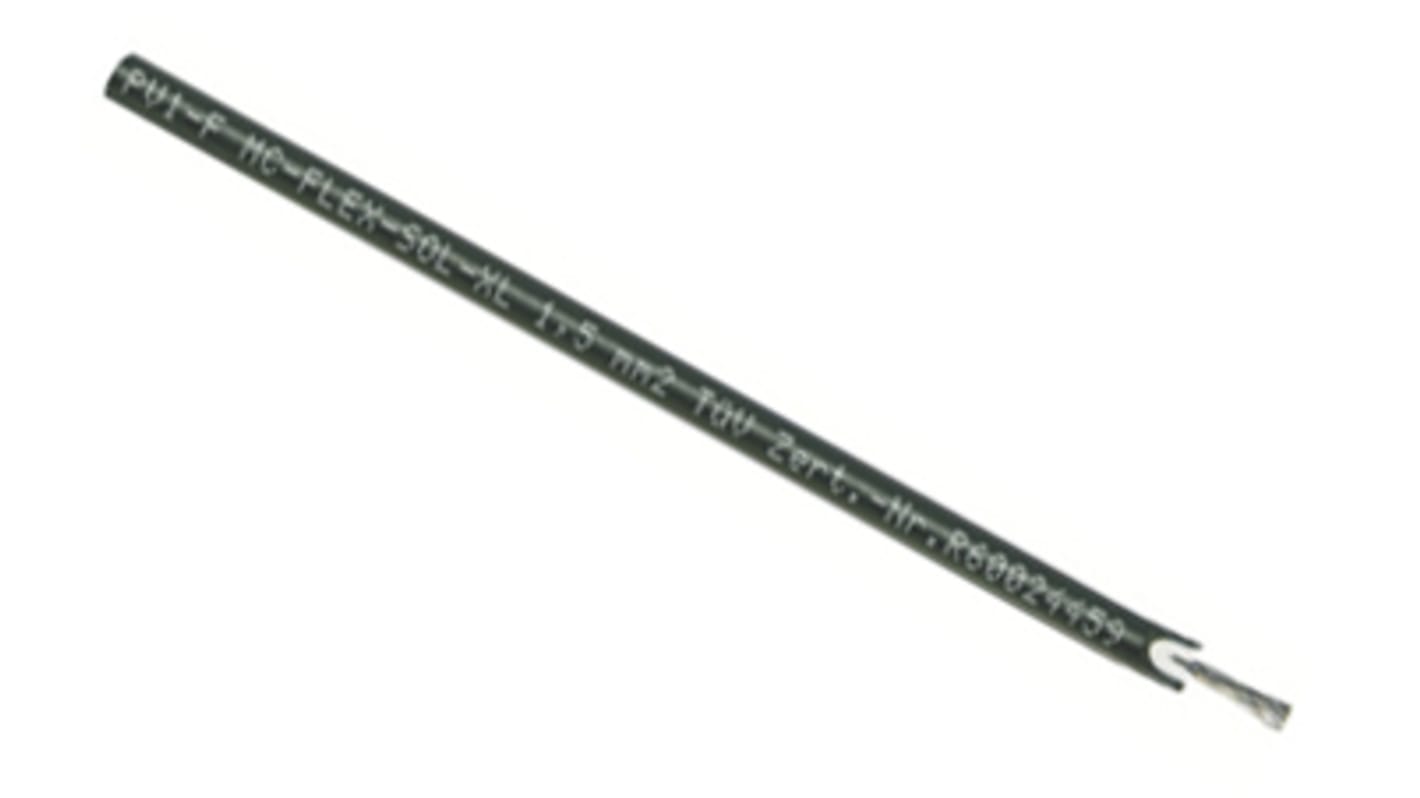 Staubli Solcellekabel, Enkeltleder, 10 mm² CSA 98 A, Sort kappe, -40 → +90 °C