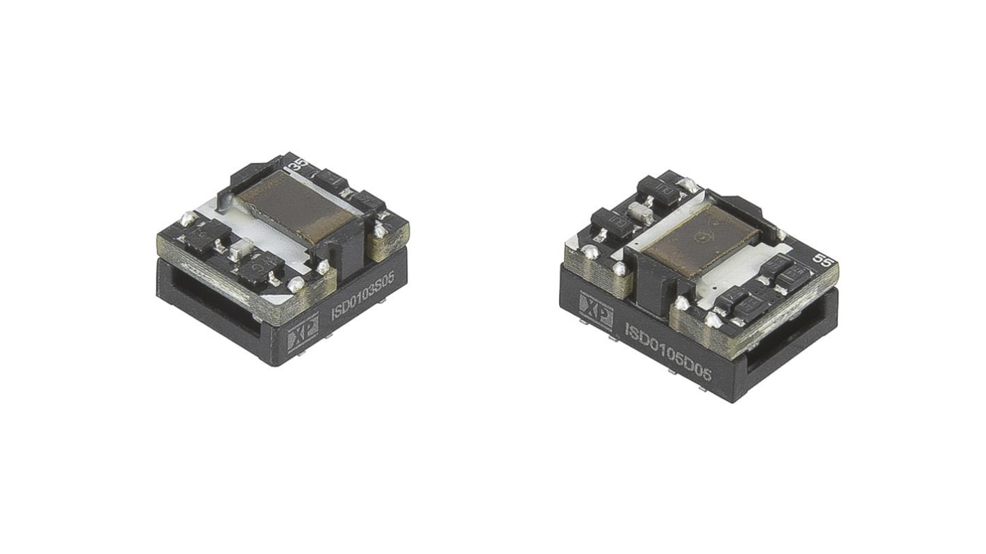 XP Power DC-DCコンバータ Vout：±5V dc 2.97 → 3.63 V dc, 1W, ISD0103D05