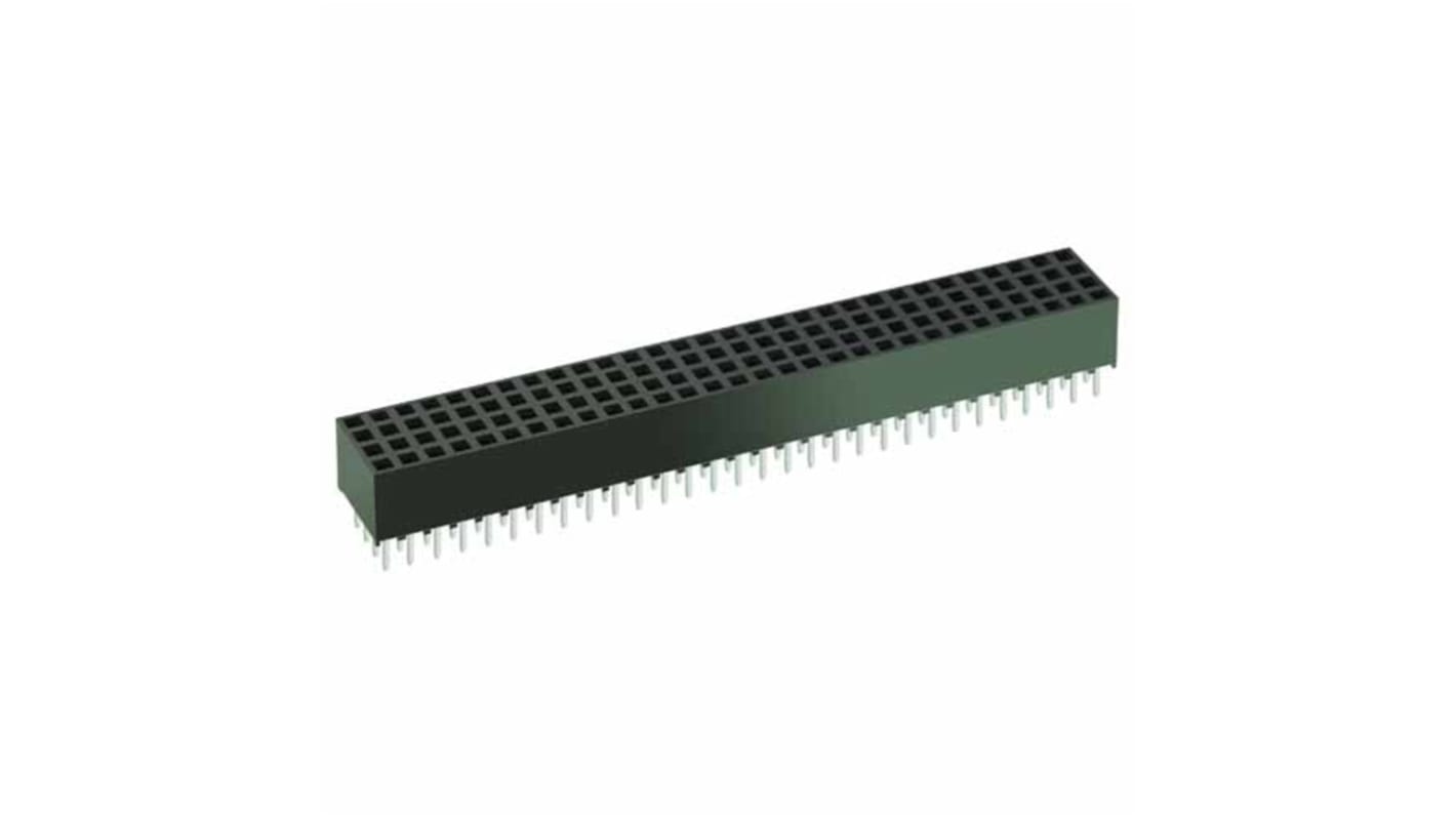 Presa PCB HARWIN, 120 vie, 4 file, passo 2mm, Montaggio con foro passante