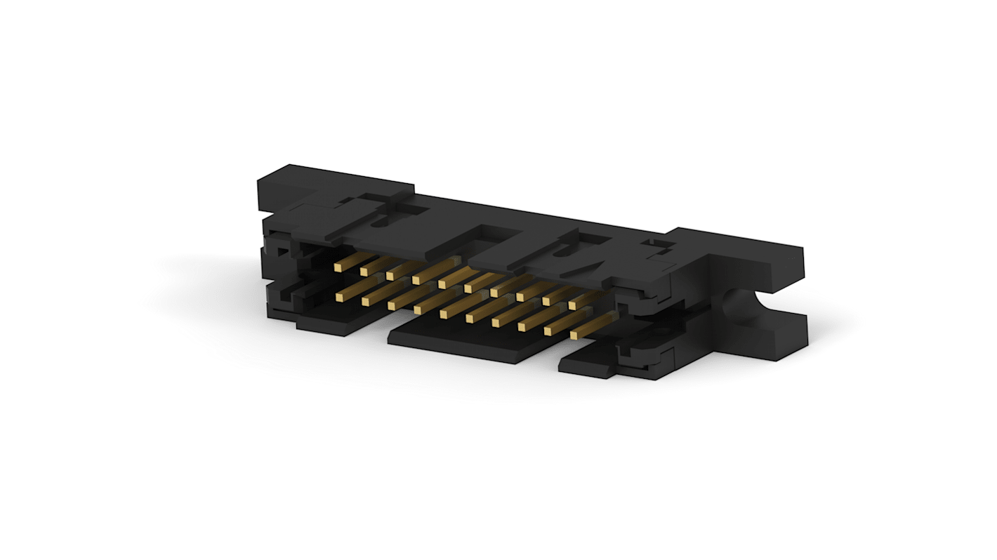 TE Connectivity 20-Way IDC Connector Plug for Cable Mount, 2-Row