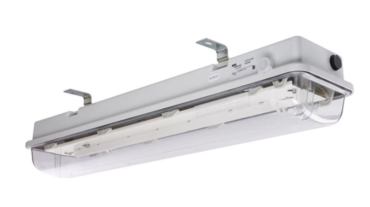 DTS 1 x 59 W LED Fixture Hazardous Area Light Fitting, 2, 22, LED, Temp T6, 100 → 254 V ac, ATEX, IECEx