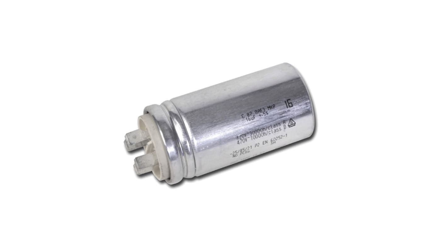 KEMET C28 Polypropylene Film Capacitor, 470V ac, ±5%, 2.5μF, Cable Mount