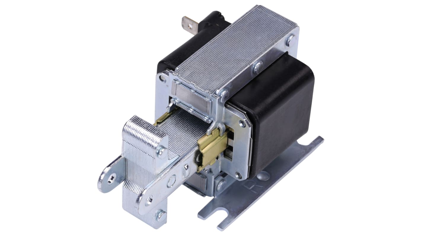 Lineární solenoid, řada: 2000, 18.3Ω, 120 V AC, 46 x 50,8 x 52,32 mm