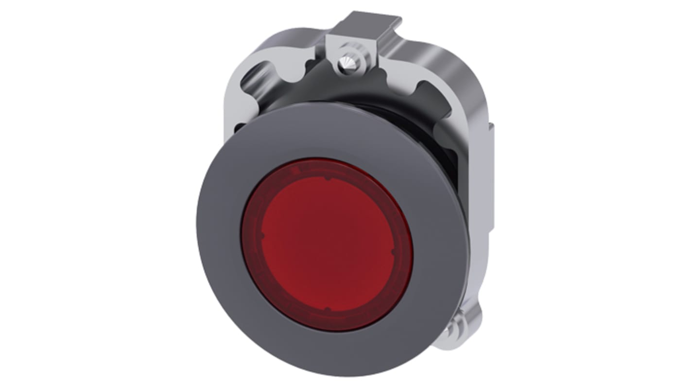 Siemens SIRIUS ACT Series Red Momentary Push Button, 30mm Cutout, IP66, IP67, IP69K