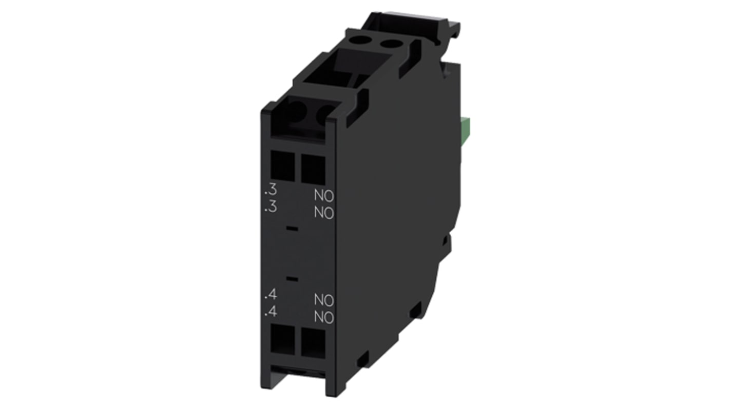 Siemens Lampenfassung, SIRIUS ACT -Serie , DPST, 500 V ac/dc, Klemmanschluss, Typ Kontaktblock