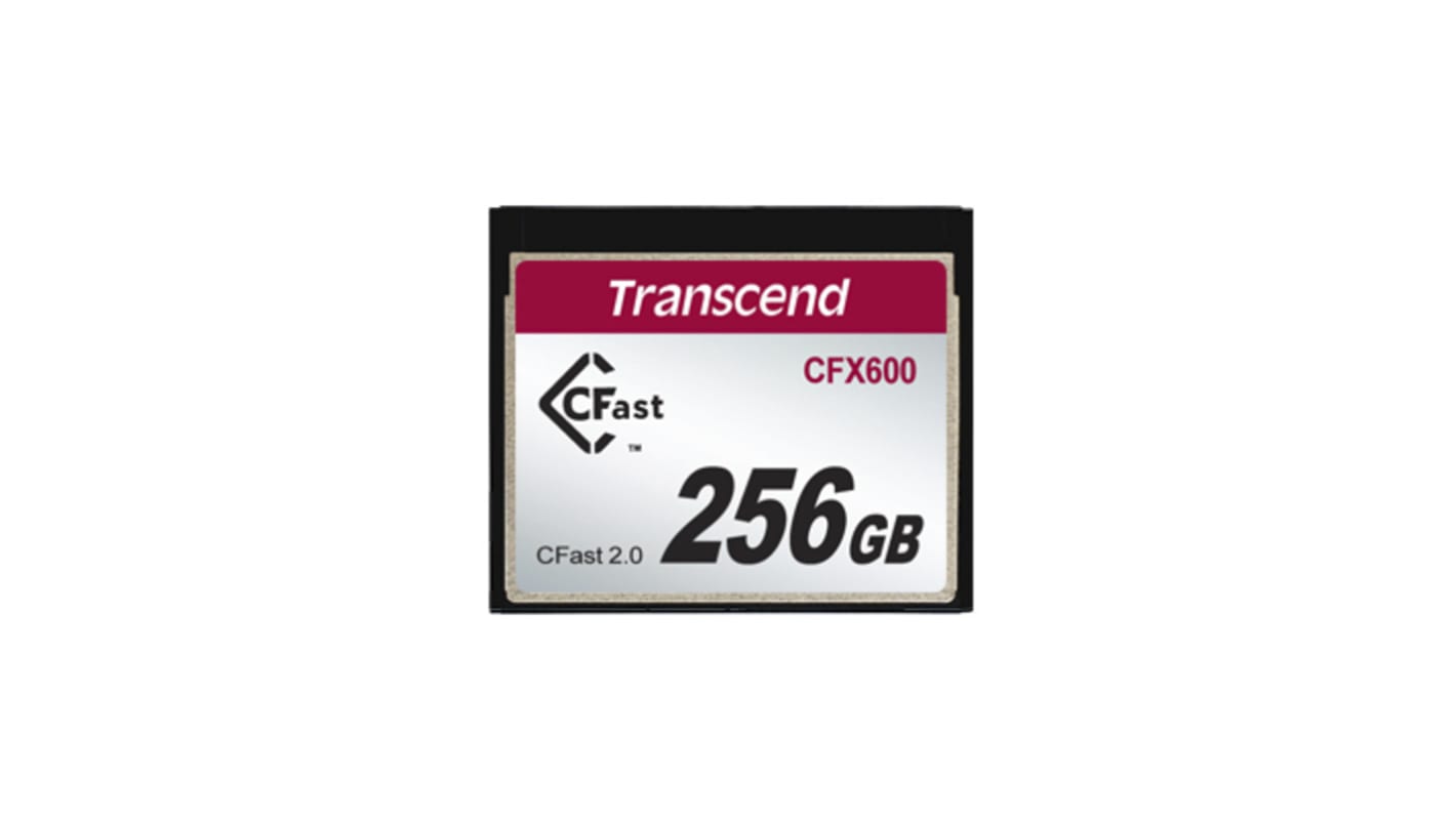 Tarjeta de Memoria Flash Transcend CFast, 16 GB Sí CFX600 MLC -5 → +70°C