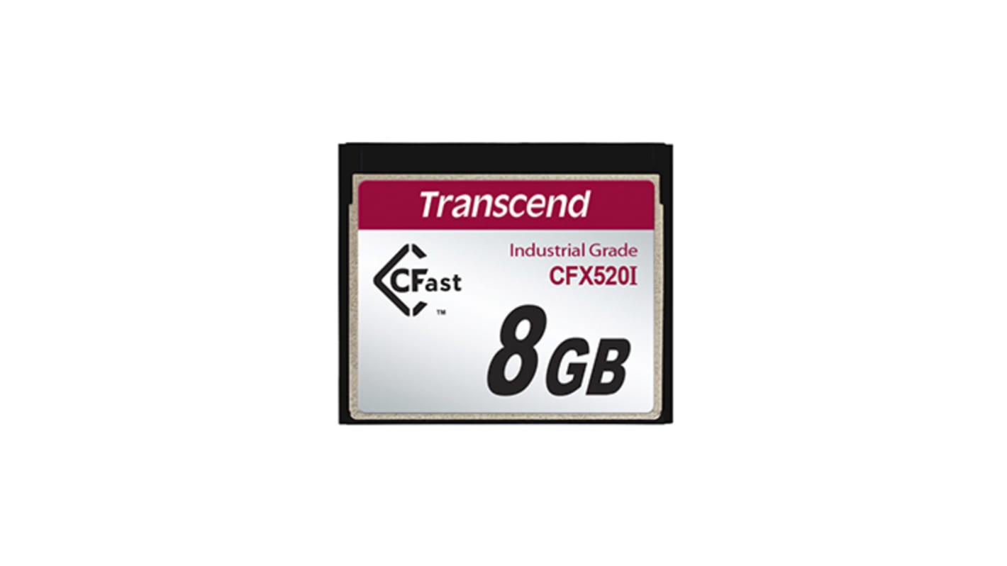 Karta pamięci flash CFast, 4 GB, Transcend Tak SLC -40 → +85°C
