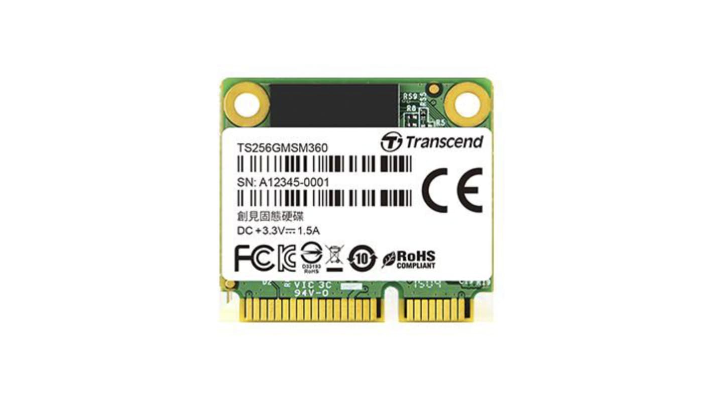 Transcend MSM360, mSATA Intern HDD-Festplatte SATA III Industrieausführung, MLC, 64 GB, SSD