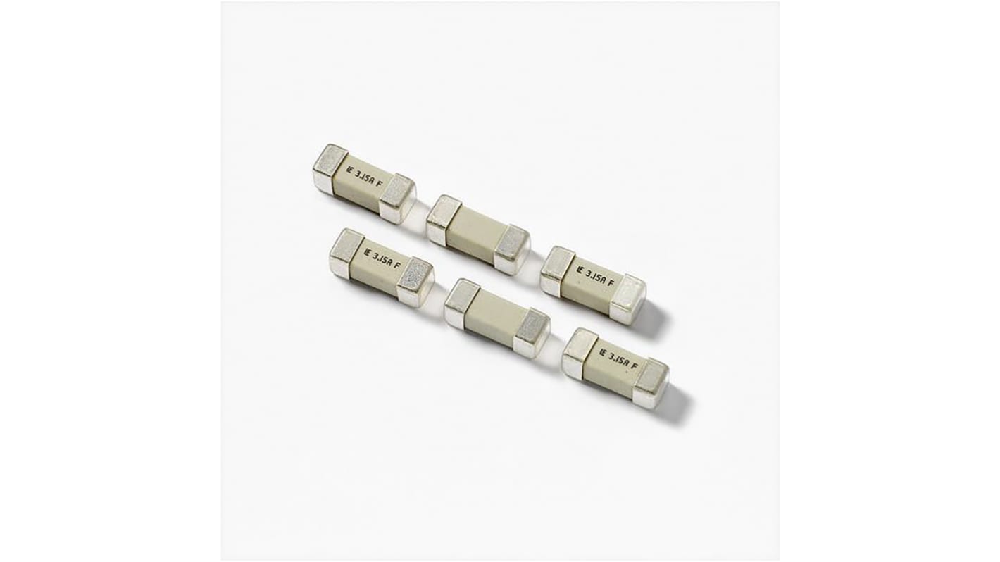 Wickmann Sicherung, nicht rückstellend 3.15A 600V Keramik F 12.1mm 4.5mm 4.5mm