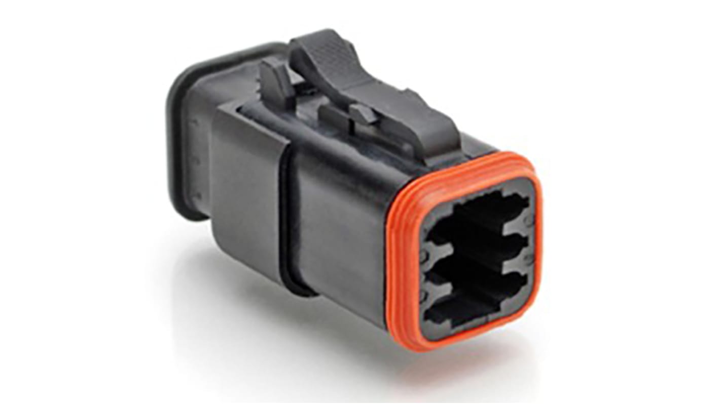 Amphenol Industrial, AT Automotive Connector Plug 6 Way, Crimp Termination