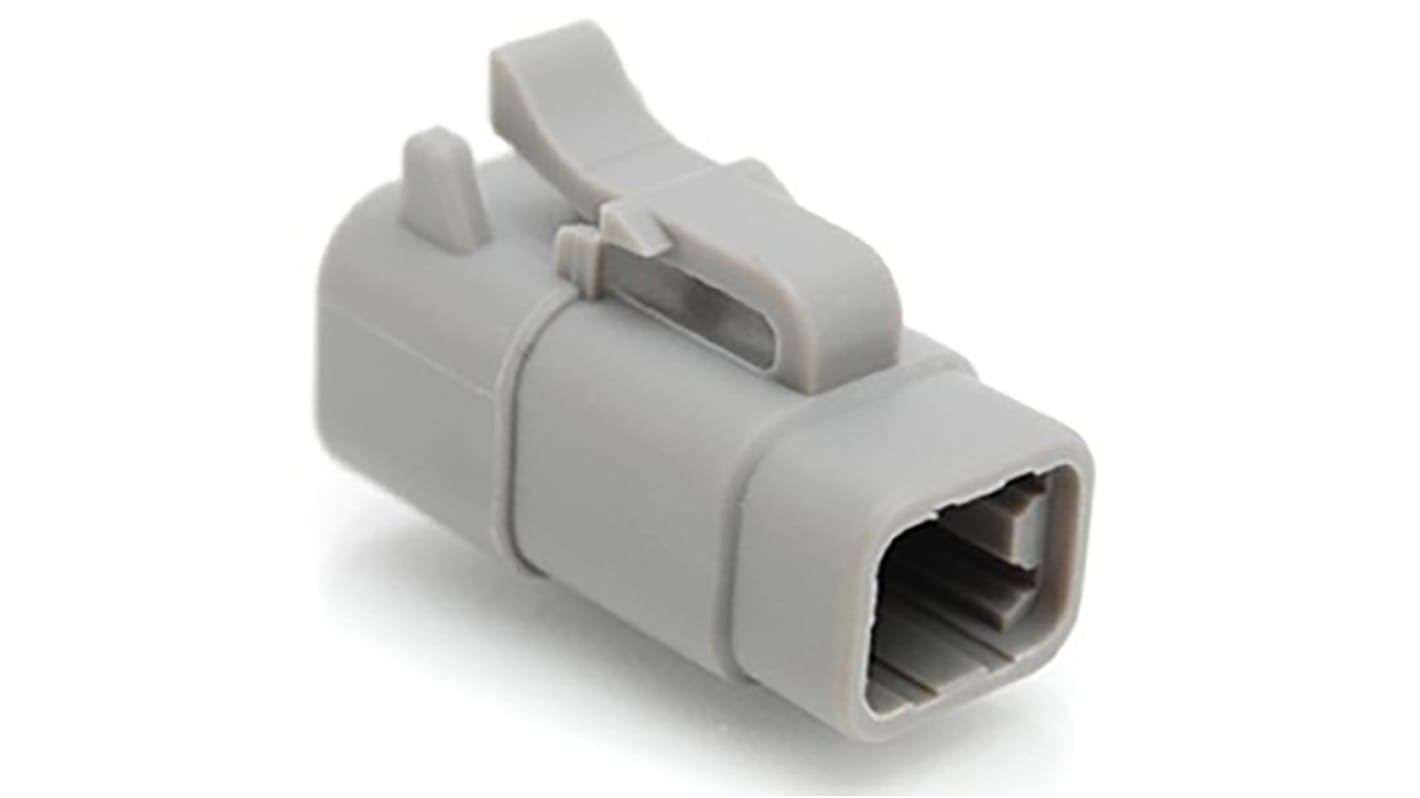 Amphenol Industrial, ATM Automotive Connector Plug 4 Way, Crimp Termination