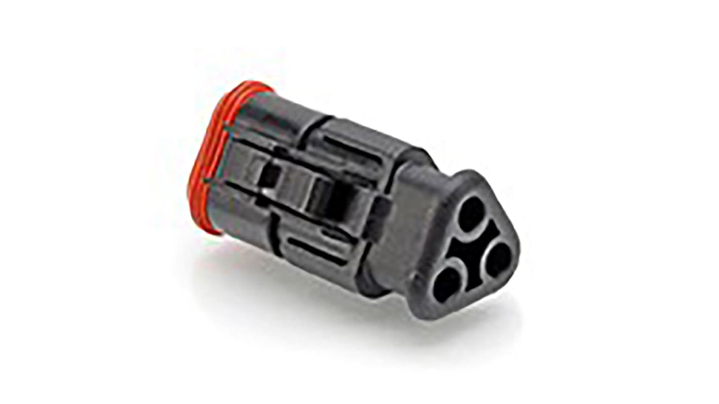 Amphenol Industrial, AT Automotive Connector Plug 3 Way, Crimp Termination