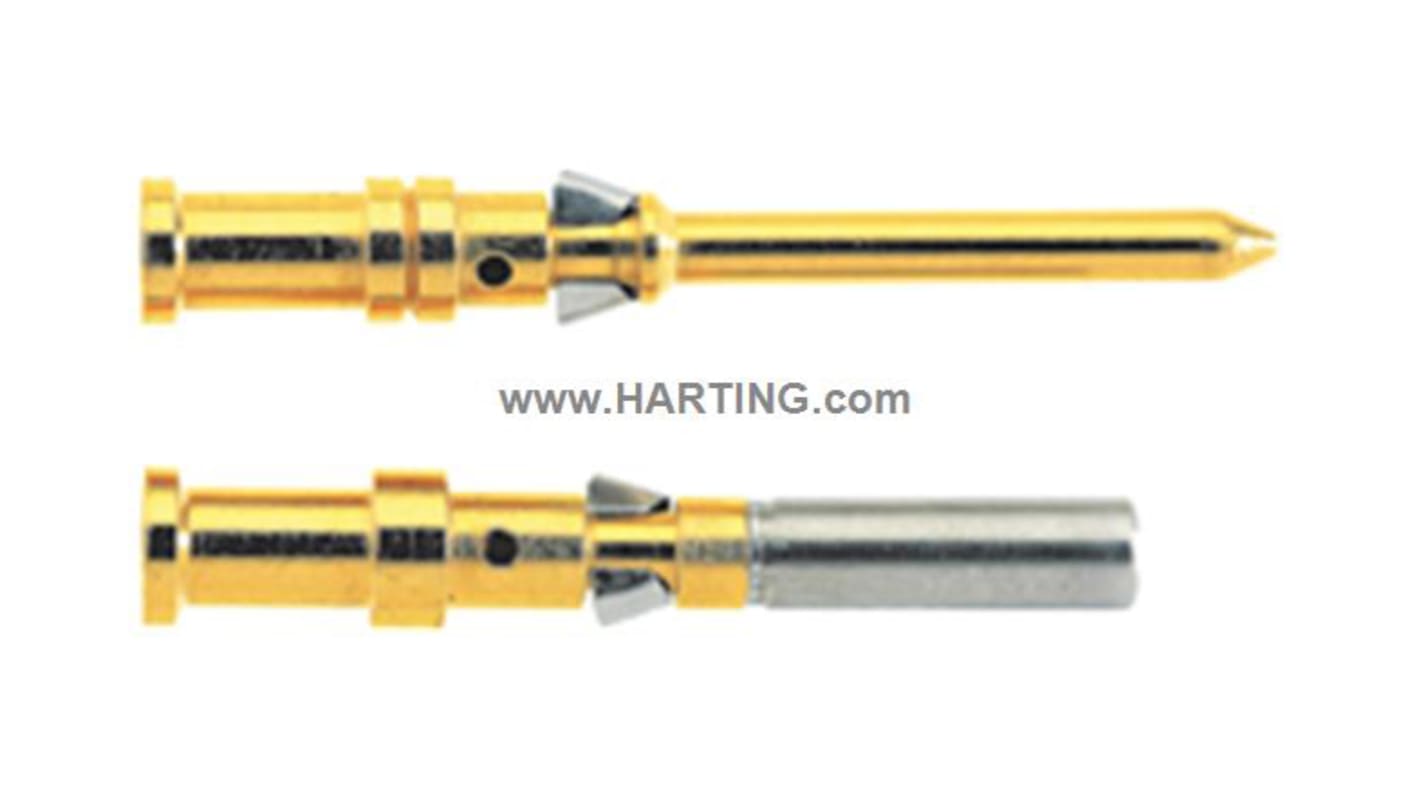 Han D Male 10A Crimp Contact Minimum Wire Size 0.14mm² Maximum Wire Size 0.37mm² for use with Heavy Duty Power Connector