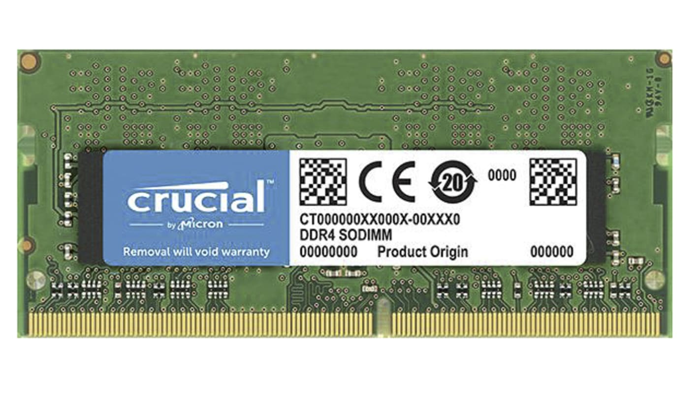 RAM (ランダムアクセスメモリ） Crucial 16 GB