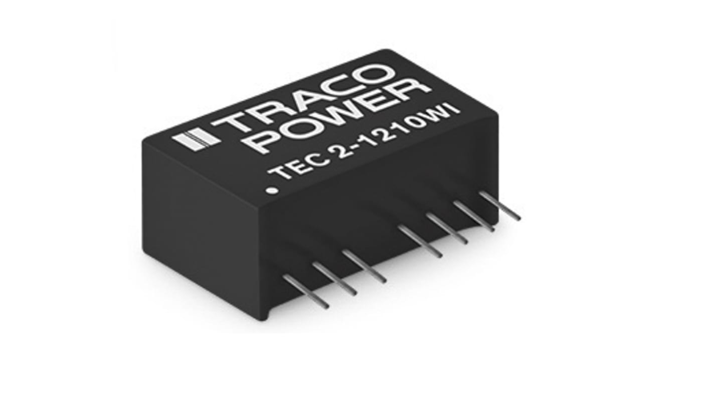 TRACOPOWER TEC 2WI DC/DC-Wandler 2W 48 V dc IN, ±12V dc OUT / 83mA Durchsteckmontage 1.6kV dc isoliert
