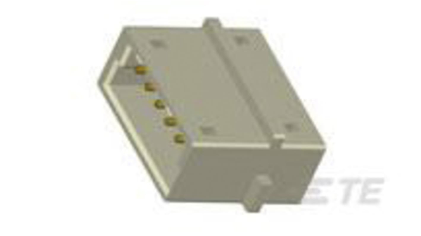 TE Connectivity CT Series Straight PCB Mount PCB Header, 6 Contact(s), 2.0mm Pitch, 2 Row(s), Shrouded