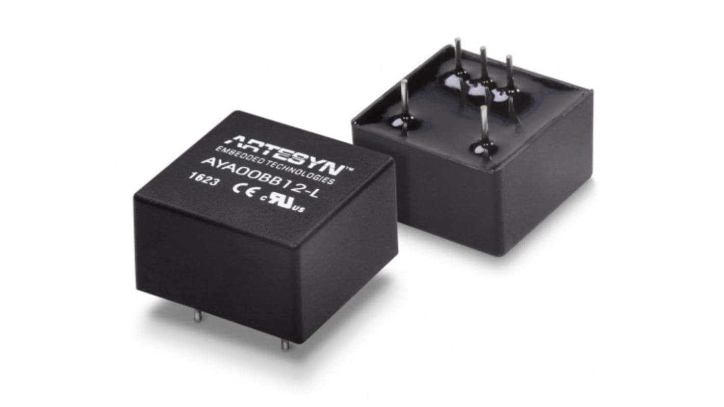 Artesyn DC-DCコンバータ Vout：12V dc 9 → 18 V dc, 2W, AYA00B12-L